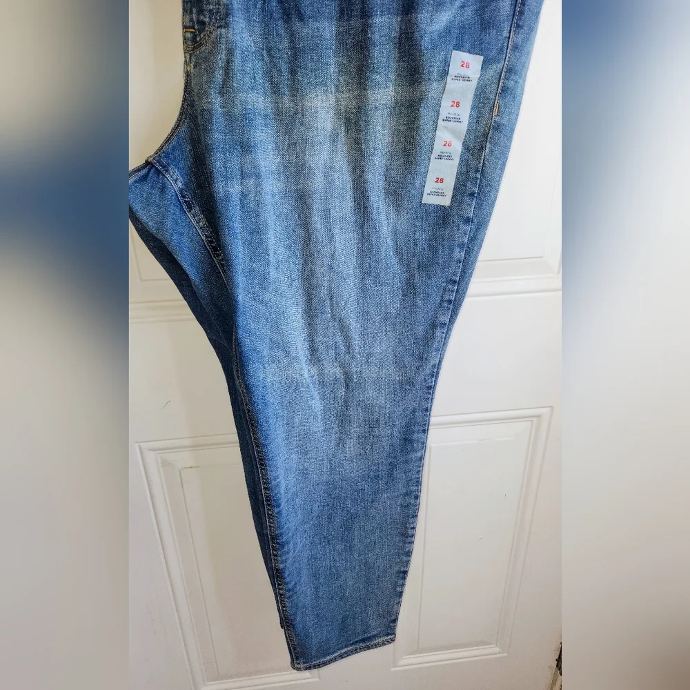 NWT Old Navy Rock Star Skinny Blue Denim Jeans Size 28 - Picture 2 of 5